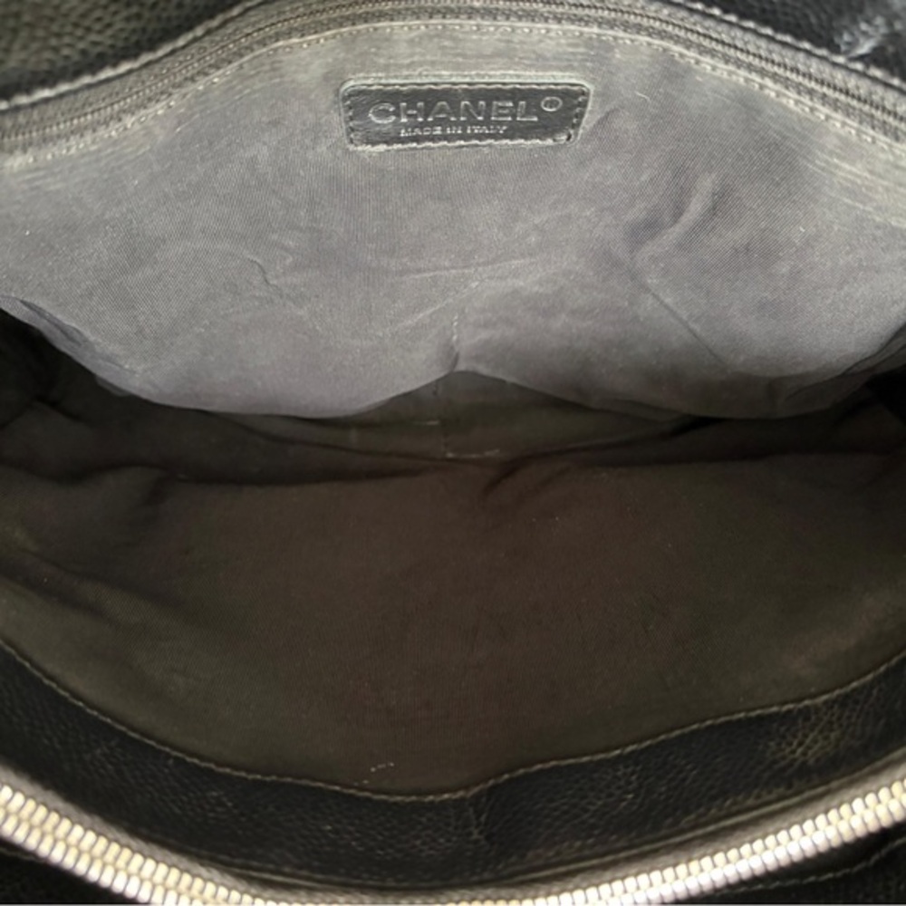 Chanel GST Grand Shopper Tote Black‎ Caviar Leather CC Bag - Picture 13 of 16